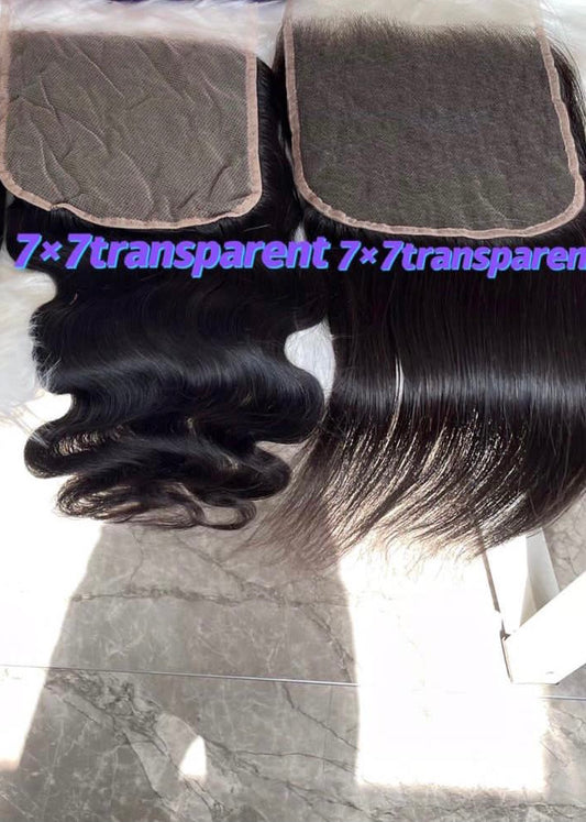 7x7 Closures Body Wave & Straight