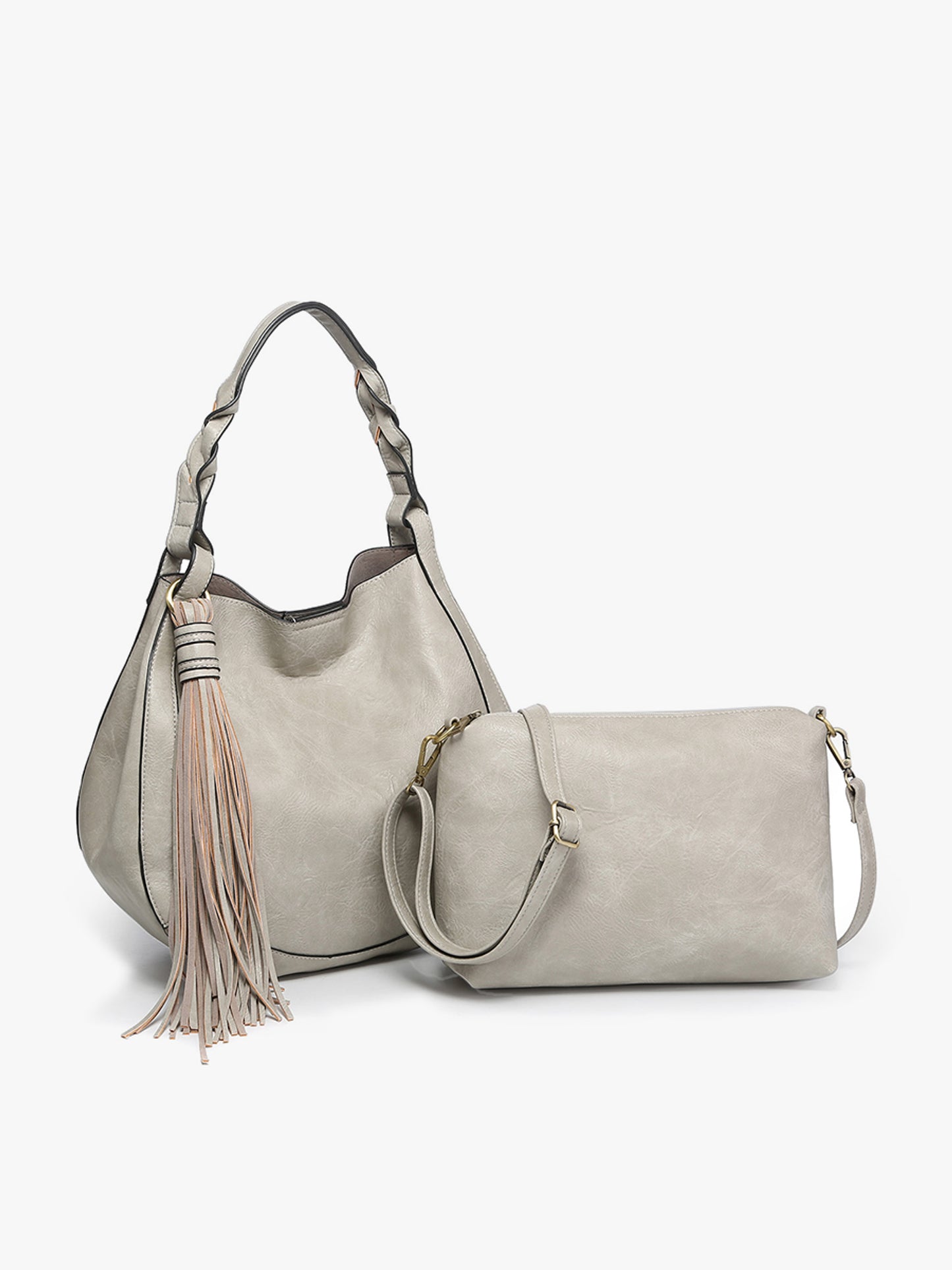 Eloise Large Tassel Hobo w/ Braided Handle