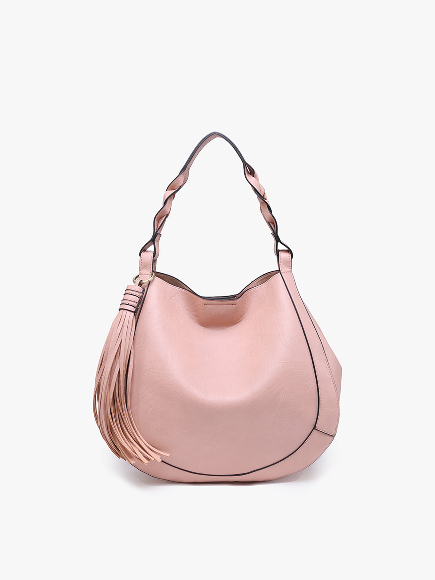Eloise Large Tassel Hobo w/ Braided Handle