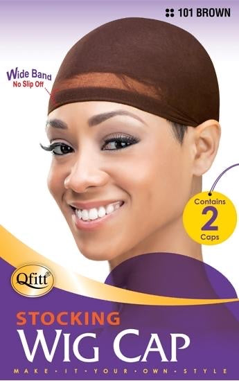 Qfitt Stocking Wig Cap (Brown)