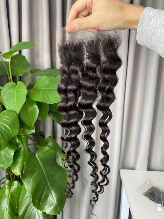4x4 Water Wave Transparent Closure