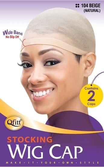 Qfitt Stocking Wig Cap (Beige)
