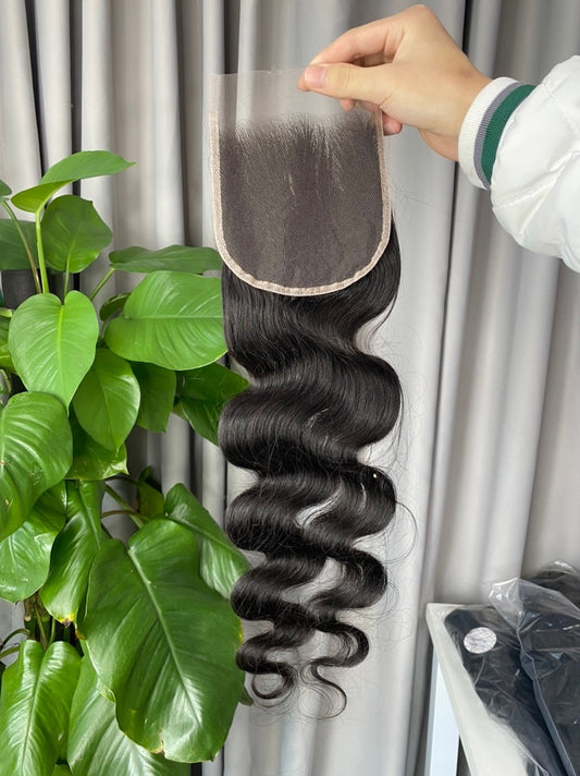 4x4 Body Wave Transparent Closure