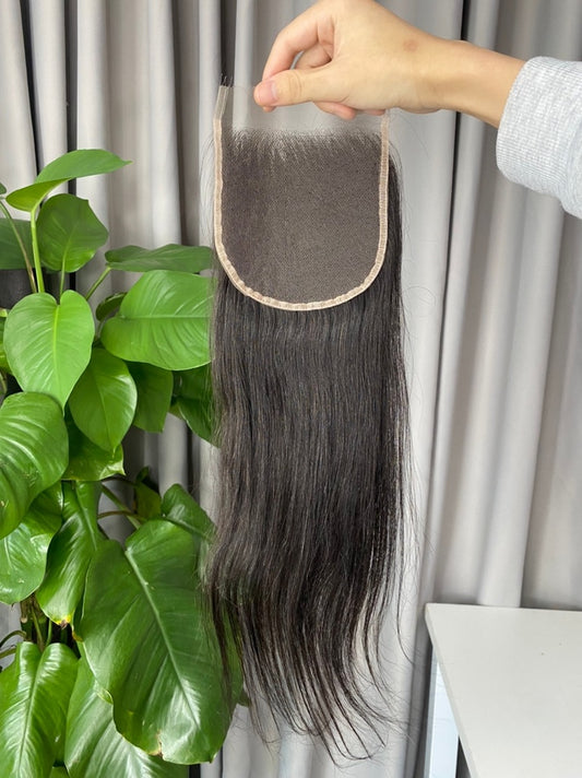 4x4 Straight Transparent Closure